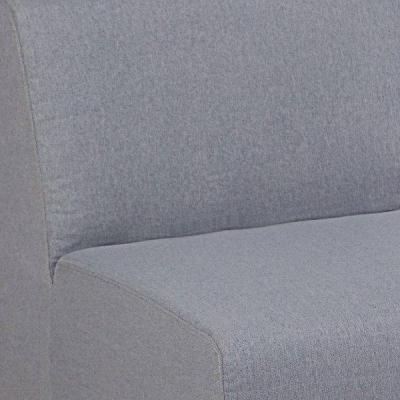 Deko Living Gray Outdoor Compressed Foam Armless Sectional Sofa Chair - COP30017ACH
