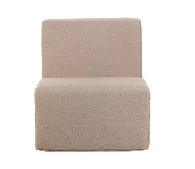 Deko Living Brown Outdoor Compressed Foam Armless Sectional Sofa Chair - COP30117ACH