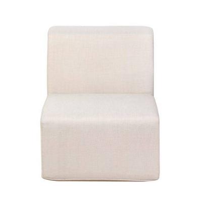 Deko Living Beige Outdoor Compressed Foam Armless Sectional Sofa Chair - COP30217ACH