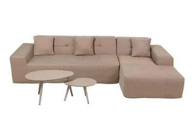 Deko Living Outdoor Compressed Foam Sectional Sofa Lounger and Table Set - COP30118