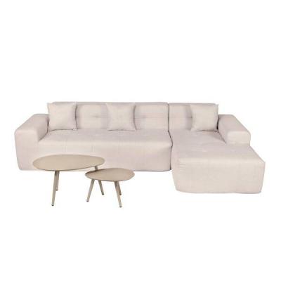 Deko Living Outdoor Compressed Foam Sectional Sofa Lounger and Table Set - COP30218