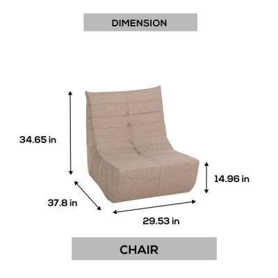 Deko Living Gray Outdoor Compressed Foam Chair - COP30019LST