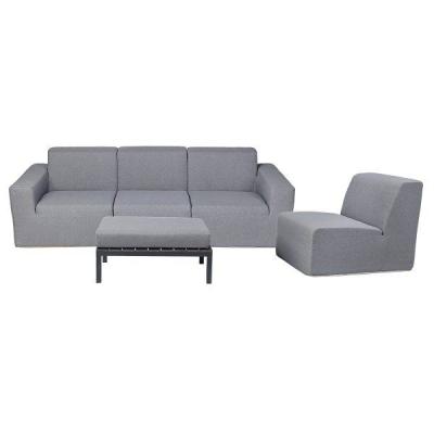 Deko Living 4 Place Seating Sectional Sofa and Ottoman Set - CIF50017