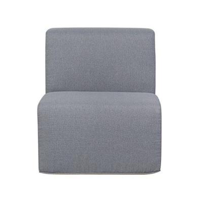 Deko Living Gray Compressed Foam Armless Sectional Sofa Chair - CIF50017ACH