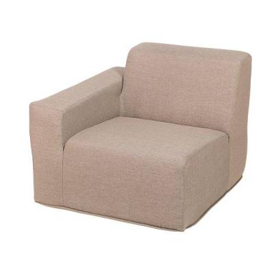 Deko Living 4 Place Seating Compressed Foam Sectional Sofa and Ottoman Set - CIF50117