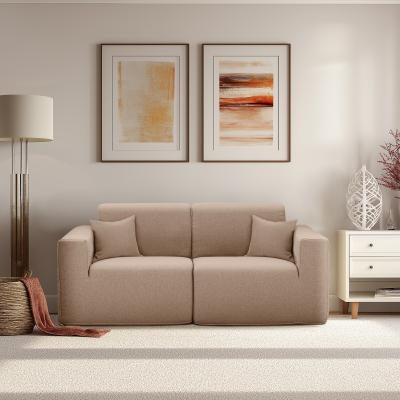 Deko Living 2 Place Seating Brown Compressed Foam Sectional Sofa - CIF50117SET
