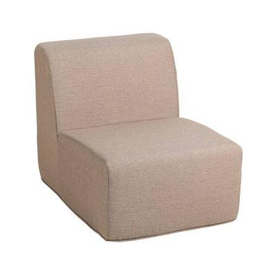 Deko Living Brown Compressed Foam Armless Sectional Sofa Chair - CIF50117ACH