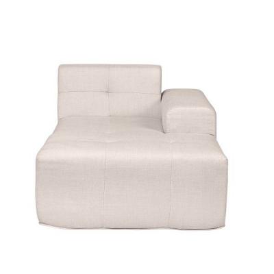 Deko Living 4 Piece Beige Compressed Foam Sectional Sofa Lounger and Table Set - CIF50218