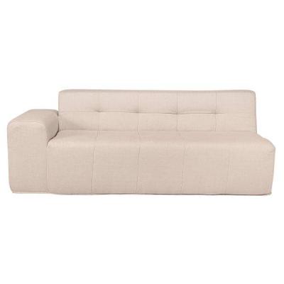 Deko Living 4 Piece Beige Compressed Foam Sectional Sofa Lounger and Table Set - CIF50218