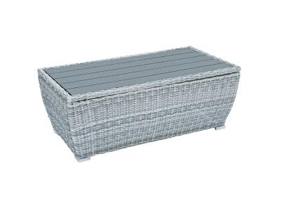 Deko Living 5 Place Seating Gray Outdoor Wicker Sofa and Sofa Chair Set with Table - COP30112