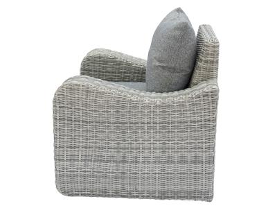 Deko Living 5 Place Seating Gray Outdoor Wicker Sofa and Sofa Chair Set with Table - COP30112