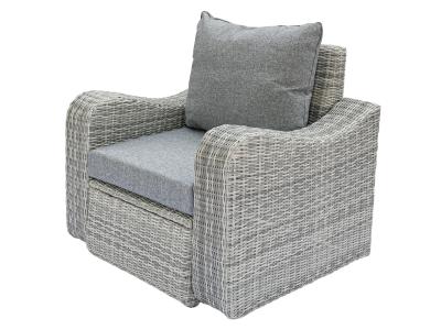 Deko Living 5 Place Seating Gray Outdoor Wicker Sofa and Sofa Chair Set with Table - COP30112