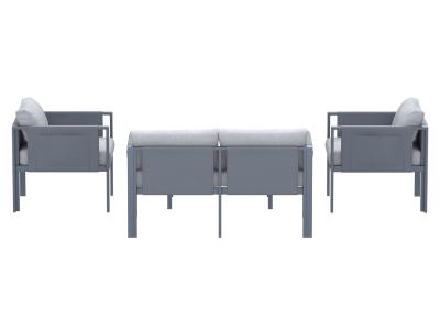 Deko Living 4 Place Seating Outdoor Gray Sofa and Table Set - COP30014