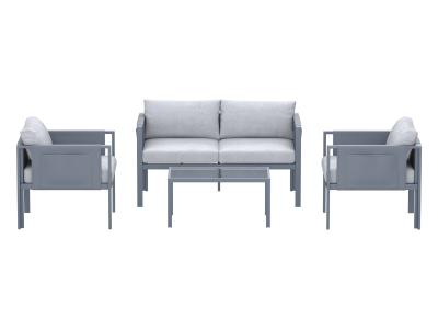 Deko Living 4 Place Seating Outdoor Gray Sofa and Table Set - COP30014