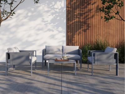 Deko Living 4 Place Seating Outdoor Gray Sofa and Table Set - COP30014