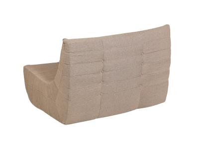 Deko Living 6 Piece Brown Compressed Foam Loveseat Sofa Chairs and Table Set - CIF50119