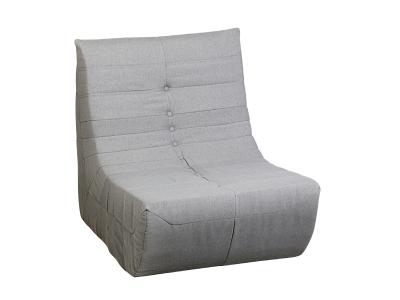 Deko Living 5 Piece Gray Compressed Foam Loveseat Sofa Chairs and Table Set - CIF50019