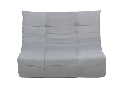 Deko Living 5 Piece Gray Compressed Foam Loveseat Sofa Chairs and Table Set - CIF50019