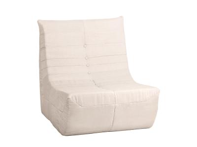 Deko Living 6 Piece Beige Compressed Foam Loveseat Sofa Chairs and Table Set - CIF50219