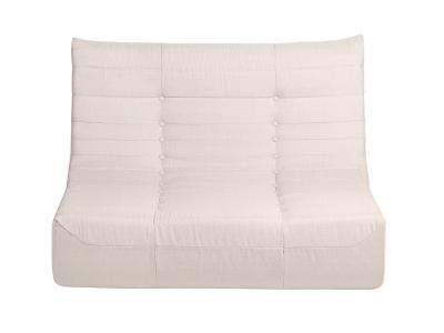 Deko Living 6 Piece Beige Compressed Foam Loveseat Sofa Chairs and Table Set - CIF50219