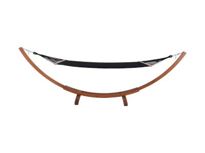 Deko Living Outdoor Wooden Frame Hammock with Black Upholstery - COP20208BLK