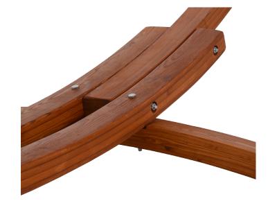 Deko Living Outdoor Wooden Frame Hammock with Black Upholstery - COP20208BLK