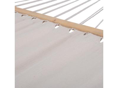 Deko Living Outdoor Wooden Frame Hammock with White Upholstery - COP20208WHT