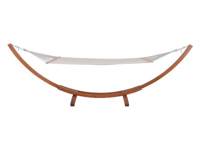 Deko Living Outdoor Wooden Frame Hammock with White Upholstery - COP20208WHT