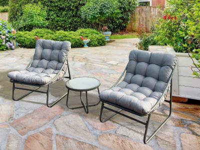 Deko Living Outdoor Modular Bistro Set with Beige Cushion Set - COP20211