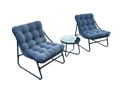 Deko Living Outdoor Modular Bistro Set with Gray Cushion Set - COP20311
