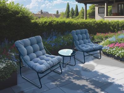 Deko Living Outdoor Modular Bistro Set with Gray Cushion Set - COP20311