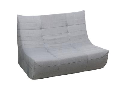 Deko Living 5 Piece Gray Outdoor Compressed Foam Loveseat Sofa Chairs and Table Set - COP30019