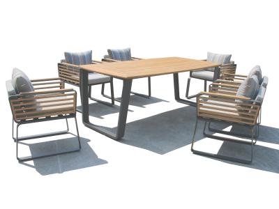 Deko Living Palazzolo 7-Piece Teak Dining Chairs and Table Set - COP30701