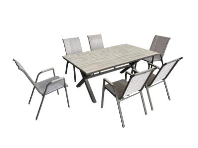 Deko Living 7 Piece Brown Outdoor Dining Chairs and Table Set - COP30702BWN