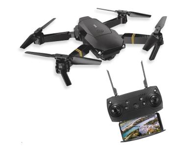 Escape Foldable Quadcopter Drone with Dual Cameras and Remote Control in Black - DRK1000