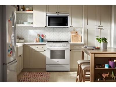 30" Whirlpool Gas Smart Range with Air Cooking Technology and Steam Clean - WSGS4530TW
