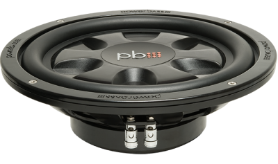 PowerBass Thin Mount 10 Inch Dual 4-Ohm Subwoofer - S10TD