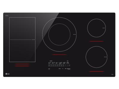 36" LG Induction Cooktop with 5 Element 5.0kW UltraHeat and Smart - CBIH3617BE