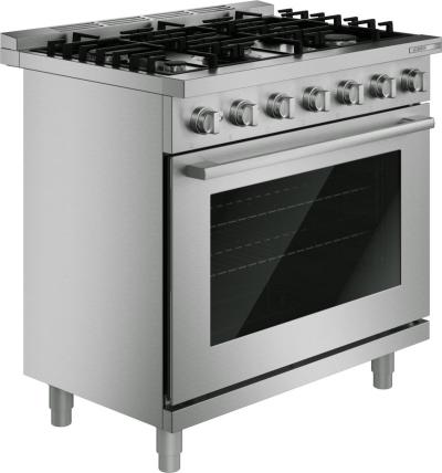 36" Bosch 500 Series Gas Freestanding Range in Stainless Steel - HGS5657UC