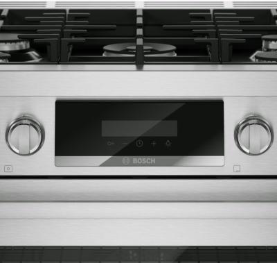 30" Bosch 800 Series Gas Freestanding Range in Stainless Steel - HGS8057UC