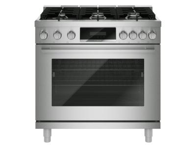 36" Bosch 800 Series Gas Freestanding Range in Stainless Steel - HGS8657UC