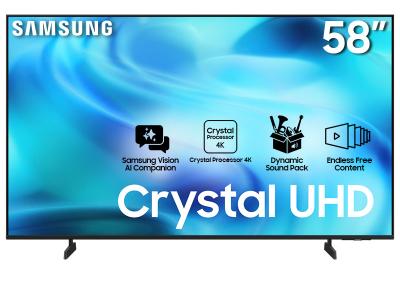 58" Samsung UN58U8000HFXZC Crystal UHD 4K Vision AI Smart TV (2026)