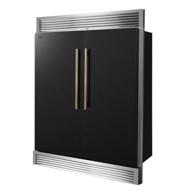60" Forno 27.2 Cu. Ft. Maderno Convertible Refrigerator/Freezer in Black - FFFFD1722-60SG-BLK