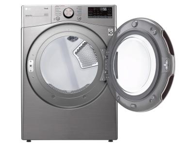27" LG 5.2 Cu. Ft. Front Load Washer and 7.4 Cu. Ft. Front Load Electric Dryer - WM3850HVA-DLEX3850V