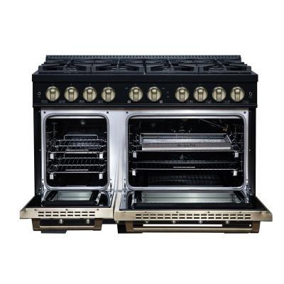 48" Forno 6.7 Cu. Ft. Valente Gas Range with 8 Sealed Burners - FFSGS6299-48CPBLK