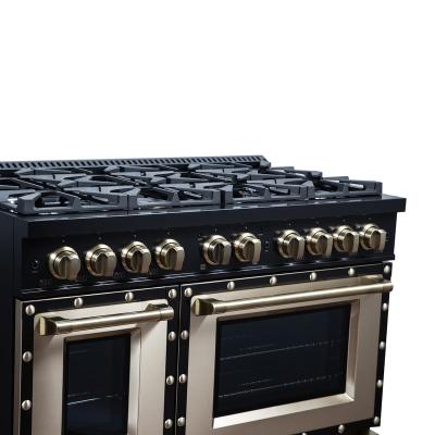 48" Forno 6.7 Cu. Ft. Valente Gas Range with 8 Sealed Burners - FFSGS6299-48CPBLK
