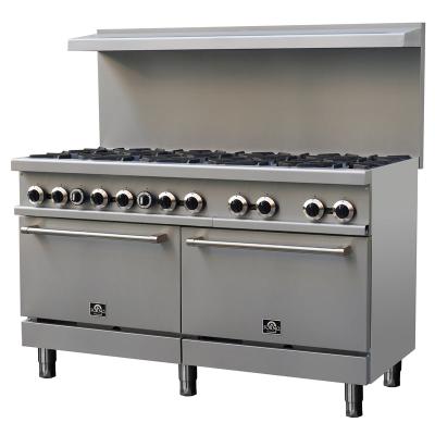 60" Forno 9.3 Cu. Ft. Commercial Gas Range with 10 Burners - FCMGR0093-60