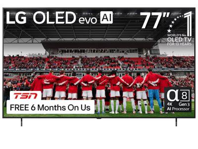 77" LG OLED77B6EUA OLED AI B6E 4K Smart TV (2026)