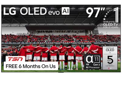 97" LG OLED97G6WUA OLED Evo AI 4K Smart TV (2026)