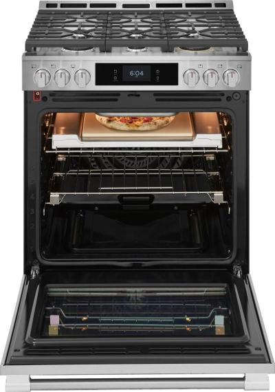 30" Frigidaire Professional Gas Range with Stone-Baked Pizza - PCFG3085BF